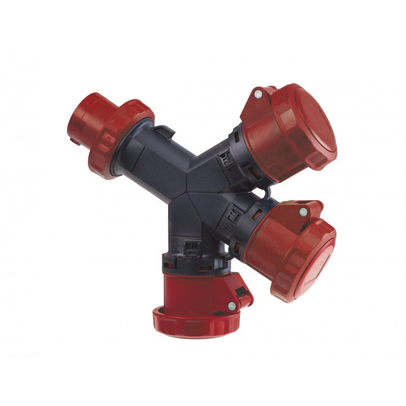 Moltiplicatore mobile a 3 vie IP67 3P+T 16A 380V