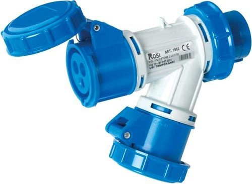 Moltiplicatore 2 VIE 2P+T 16A 220V IP67