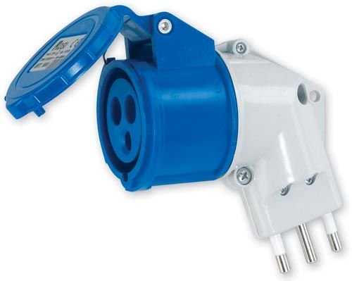 Adattatore spina 16A a presa CEE 2P+T 16A 220V
