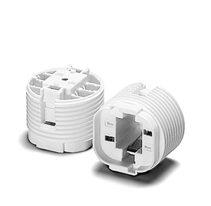 Portalampade attacco G24d3 x lampade PL-C 2 pin