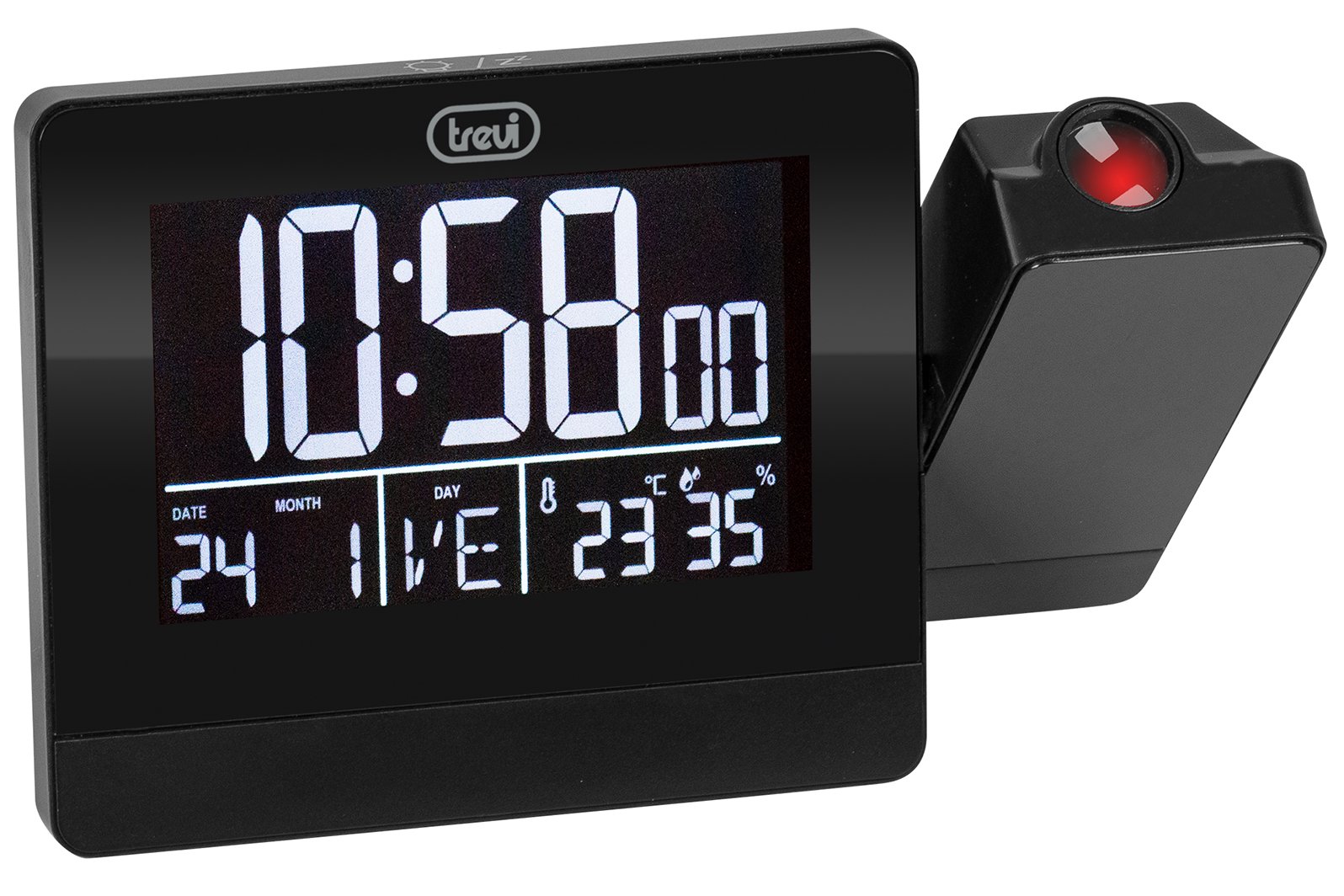 Orologio sveglia con proiezione orario e grande display