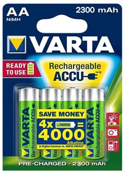 Stilo ricaricabile AA 2300mAh blister da 4pz