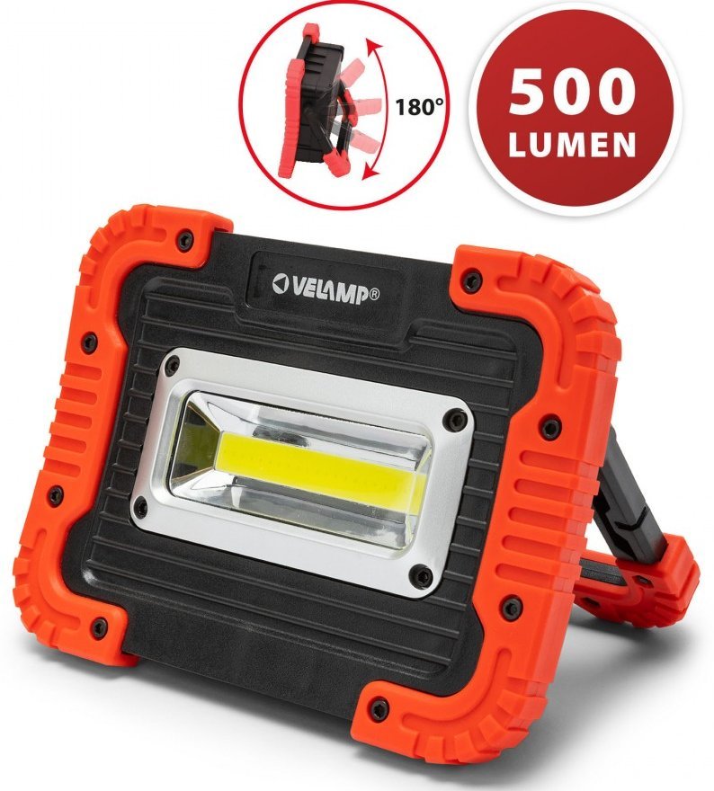 Faretto LED portatile 500Lm a batteria