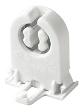 Portalampade x neon T8 attacco G13 innesto a scatto V5
