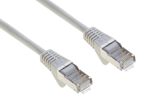 PATCH CORD UTP DRITTO CAT5e AWG26 10M GRIGI