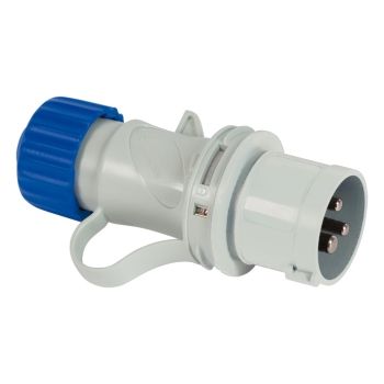 SPINA VOLANTE BLU 2P+T 16A 220V IMQ