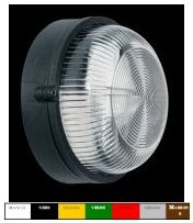 PLAFONIERA IN VETRO SATINATO S/GABBIA 60W E27 GIALLO