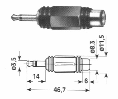 AD 632 ADATTATORE SP/MONO 3.5