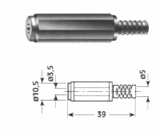 PR 544 PRESA VOLANTE MONO 3.5MM.