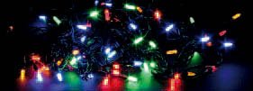 64 LED MULTICOLOR CON DOPPIA LUCE CAVO TRASPARENTE