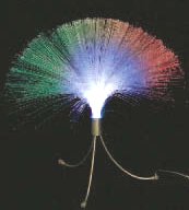 LAMPADA DA TAVOLO A FIBRA OTTICA C/ LED MULTICOLOR E GIOCHI DI LUCE