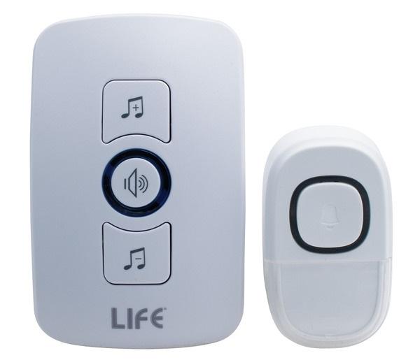 Campanello Wireless Kit Trasmettitore + Ricevitore 433MHz 100mt 60 melodie IP44