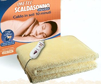 Scaldaletto matrimoniale 100% pura lana Imetec