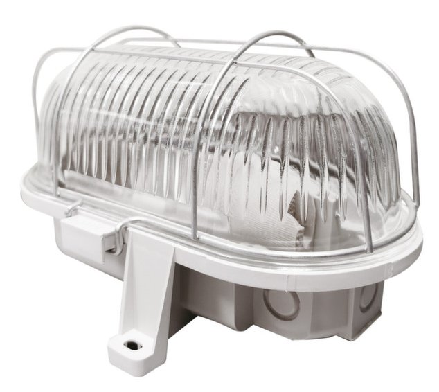 PLAFONIERA TARTARUGA OVALE 100W C/GABBIA METAL. IP44