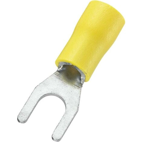 FORCELLA GIALLO - 4/6MMQ - AWG 12/10 - Ø 8,4MM