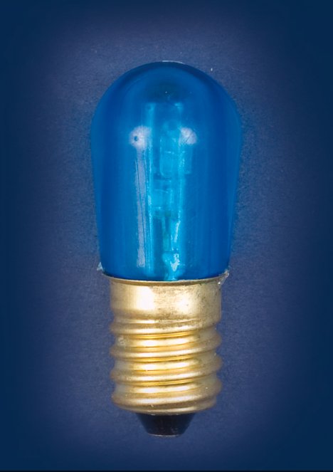 LEDLAV4 LAMPADINA MEGALED BLU 4LED E14 0,03A 14V