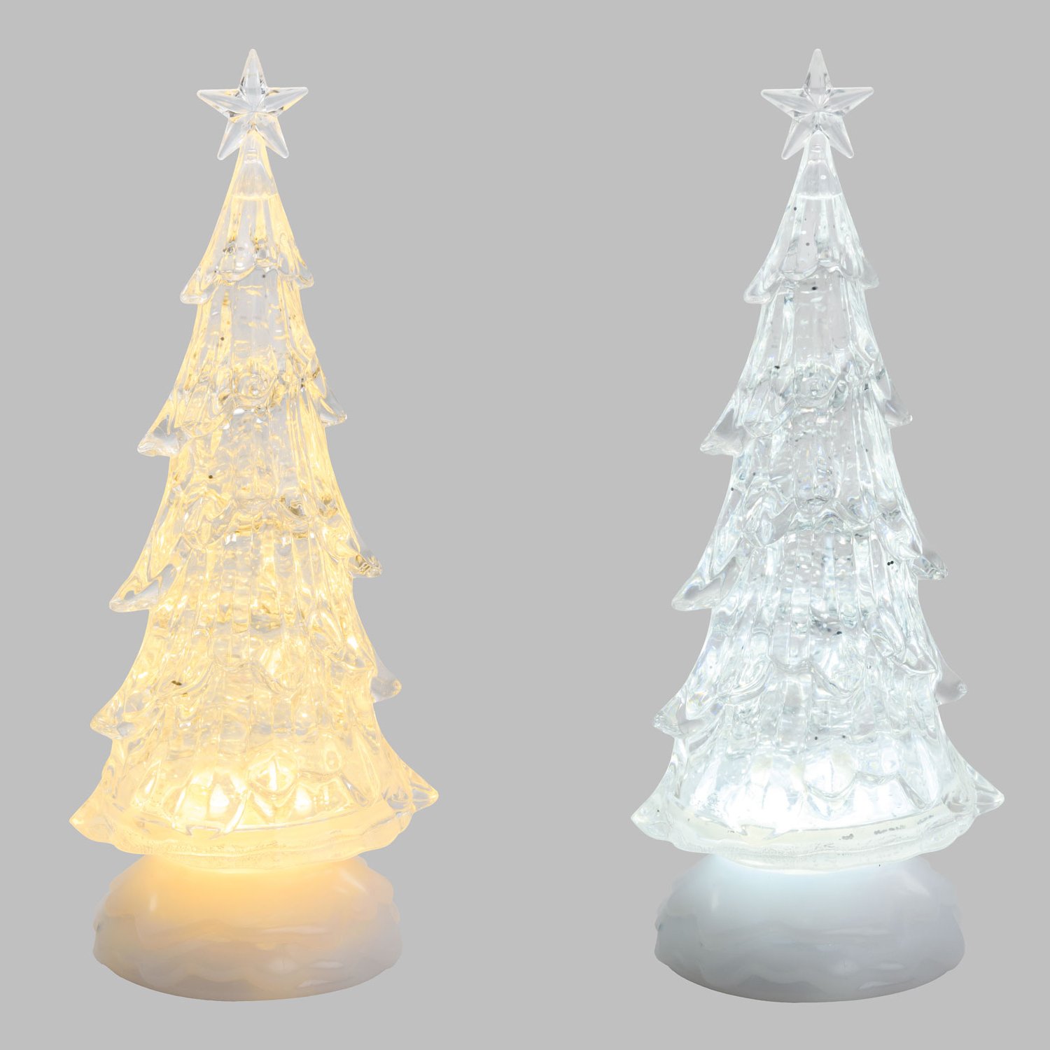 Albero Acrilico Stella GLITTER LED ICE Mix2