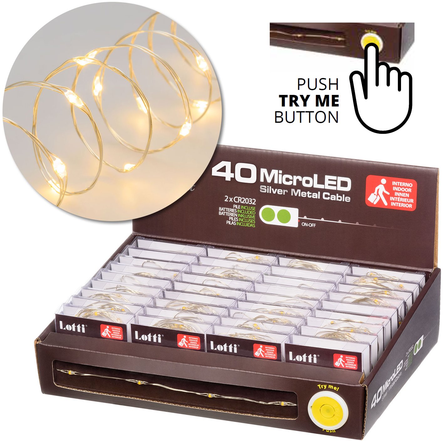 Catena 40 Micro Led a batteria