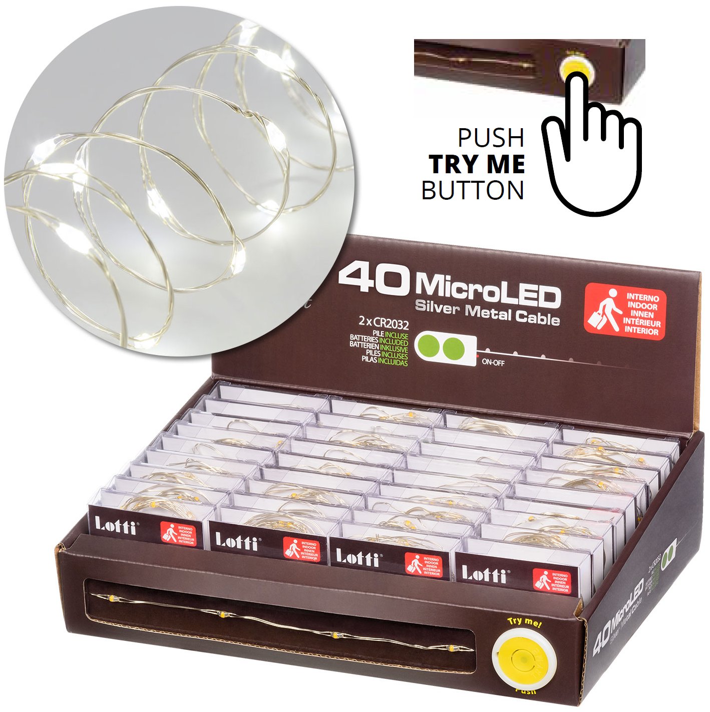 Catena 40 Micro Led a batteria