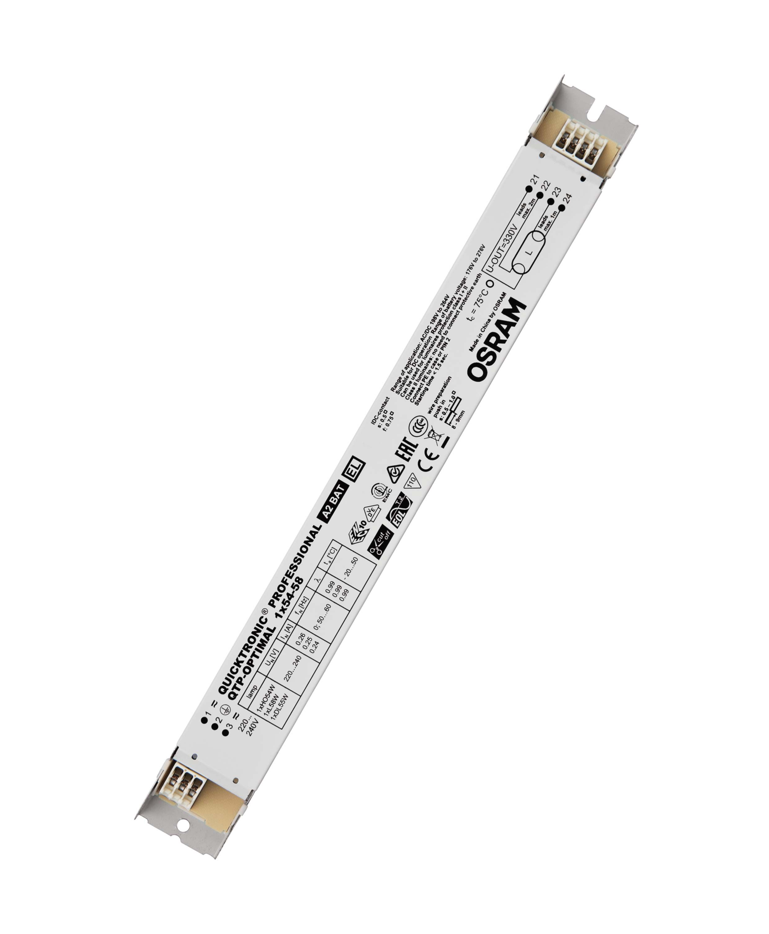 QTP-OPTIMAL 1X54-58 / 220-240 UNV1 OSRAM IP20