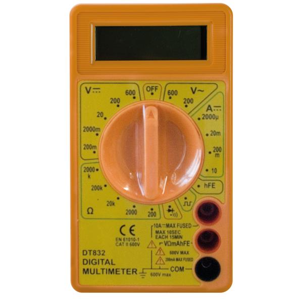 MULTIMETRO TESTER DIGITALE 10A C/BUZZER DISP.