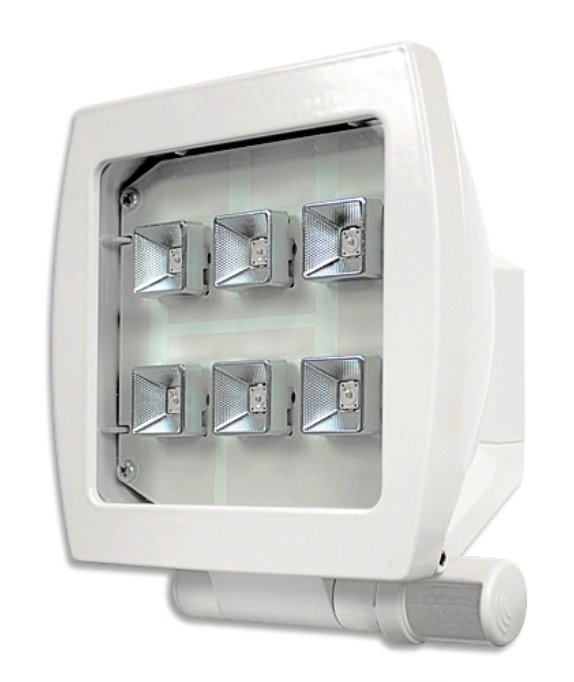 FARETTO A LED 9W CON RILEVATORE DI MOVIMENTO + CREPUSCOLARE 130° BIANCO 3000K