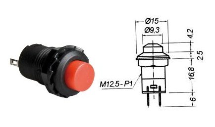 INTERRUTTORE ROSS.3A 125V ON/OFF STABILE IN PVC