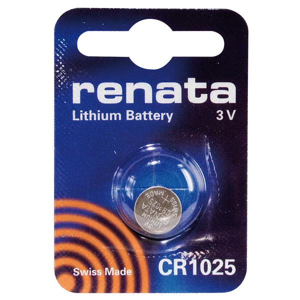 BATTERIA CR1025 LITIO RENATA 3V 10X2,5