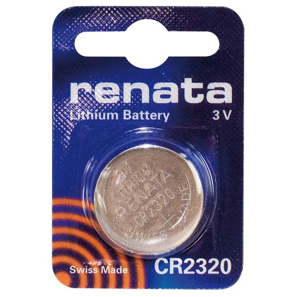 BATTERIA CR2320 LITIO RENATA MADE IN SWISS 3V 23X2