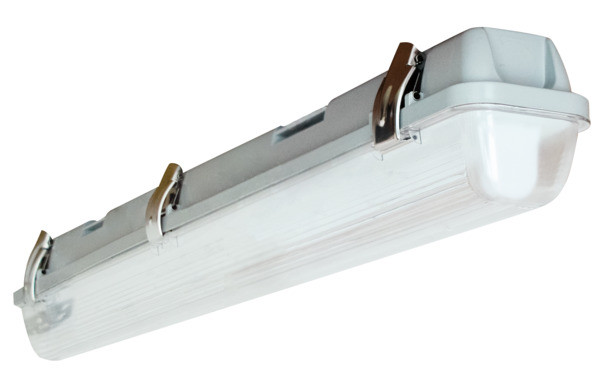 Plafoniera x tubo LED 1x18W IP65 60cm con schermo in policarbonato