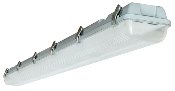 Plafoniera x tubo LED 2x58W IP65 150cm con schermo in policarbonato