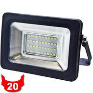 FARETTO DA ESTER. 20W LED NERO IP65 6500K SMD 2000LM 110°