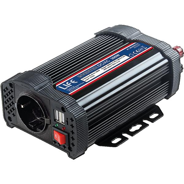 INVERTER DC/AC SOFT-START 300W 12VDC C/PORTA USB