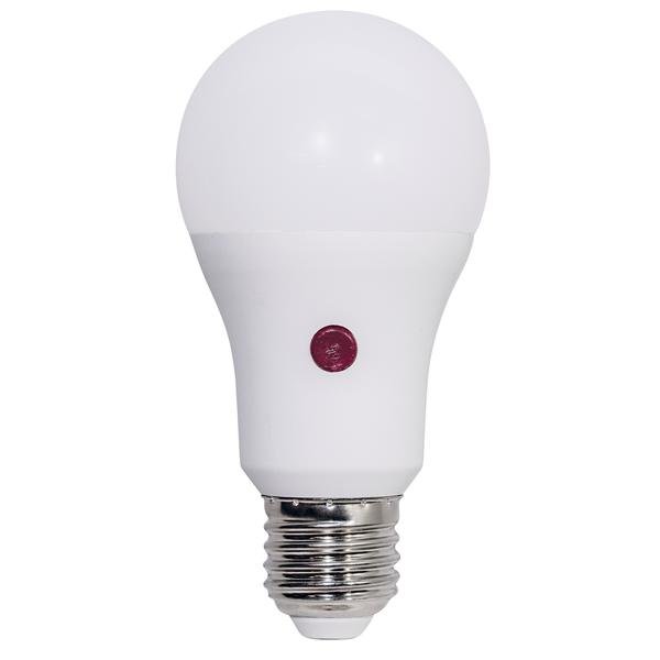 Lampada LED GOCCIA 8W c/Sensore crepuscolare 3000°K 310°