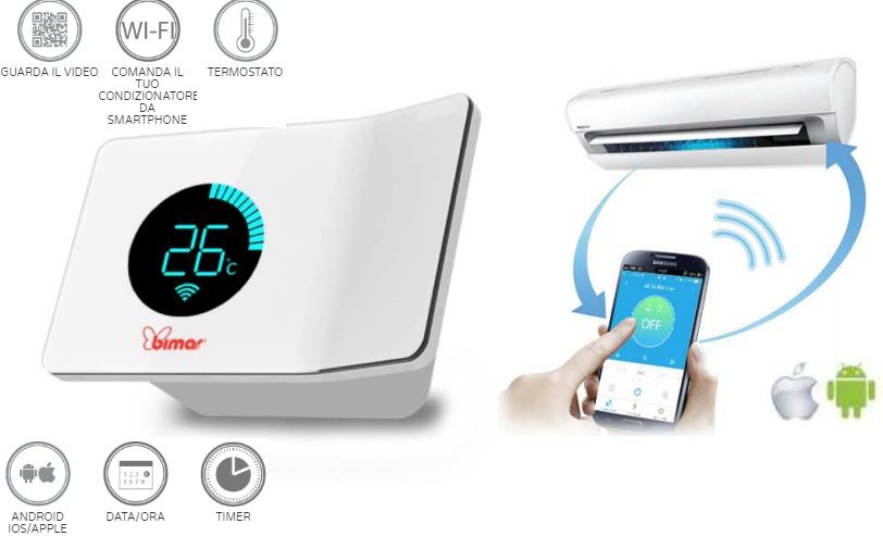 Presa SMART Wi-Fi per gestione da remoto climatizzatore