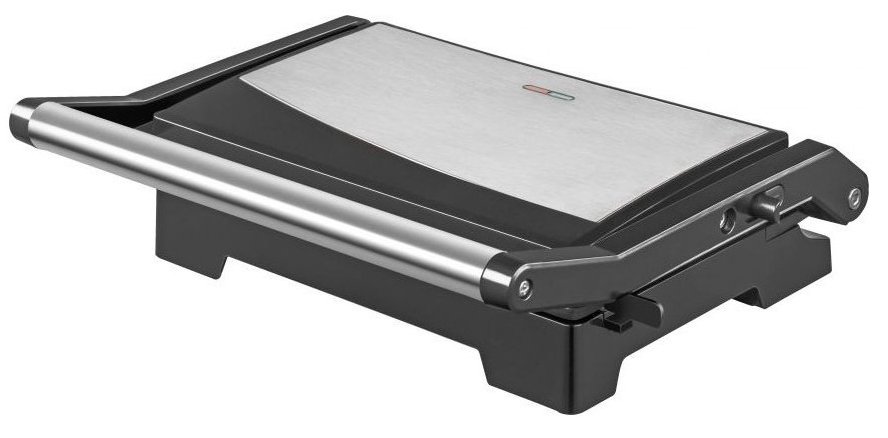 BURGER MINI BISTECCHIERA 1000W APERTURA 180° PIASTRE GRILL ANTIA