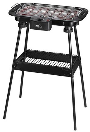 BBQ2 GRIGLIA ELETTRICA 2000W H83CM 38X22CM C/RIP.APPOGGIO