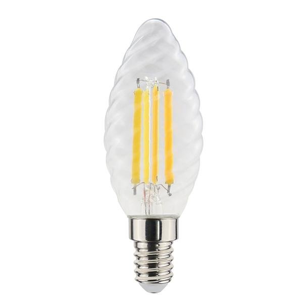 LAMP LED C.TORTIG. 6,5W E14 FIL. TRASP 2700K 806LMRA80 ST35 320° 35X97MM