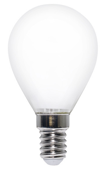 Lampada FILOLED sfera E14 2,5W opale bianco latte 3000°K 320°