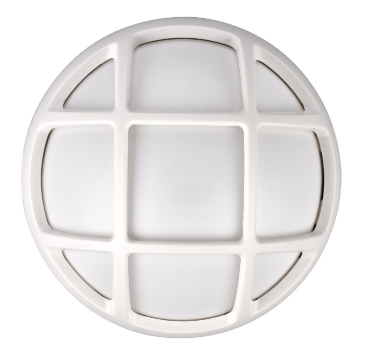 PLAFONIERA ESTERNO LED 8W 450LM 4000K IP54 BIANCA GRIGLIA 120°