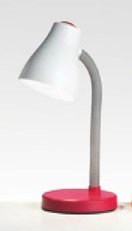 LAMPADA TAVOLO PLASTICA ROSA