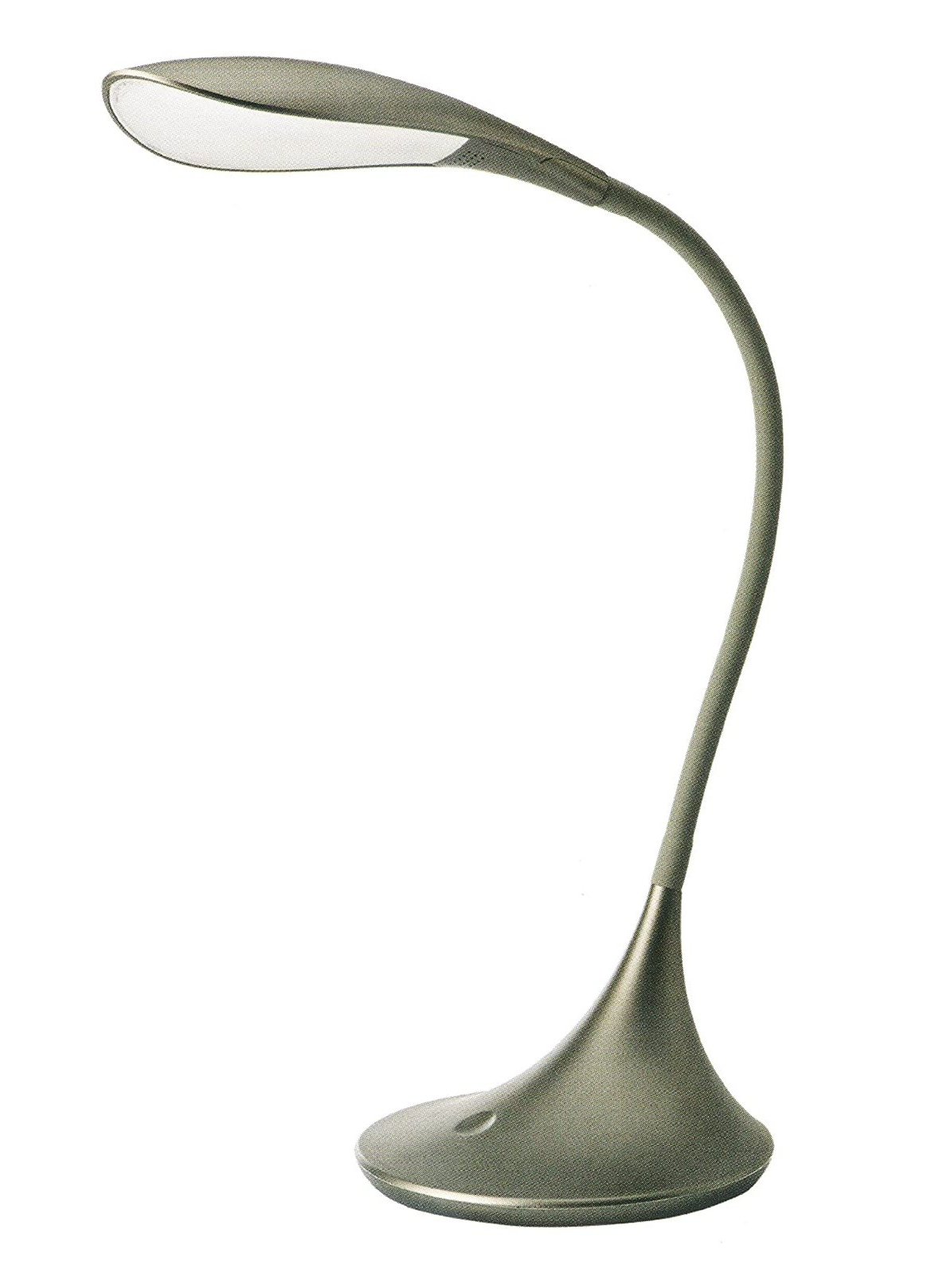 LAMPADA TAVOLO PLASTICA FLEX GRIGIO METALLIZZATO H46X44CM LED