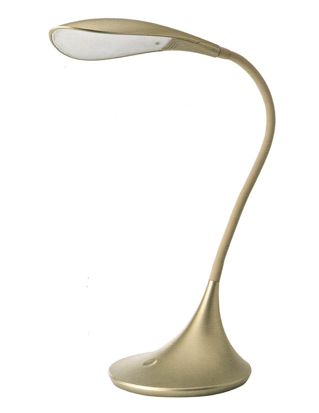 LAMPADA TAVOLO PLASTICA FLEX COL. ORO H46X44CM LED