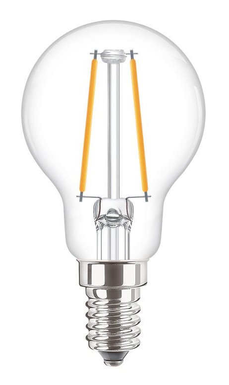 Lampada FILOLED sfera E14 2W 2700°K