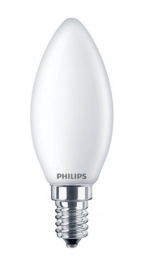 Lampada FILOLED oliva/candela E14 OPALE 4,3W 2700°K