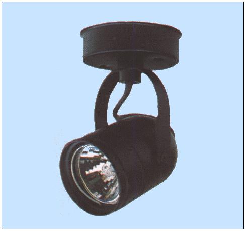 FARETTO TONDO NERO A 12V MADE IN ITALY