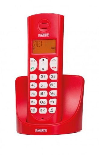 CORDLESS DECT GAP DISPLAY ILLU IDENT.CHIAM.VIVAVOCE ROSSO