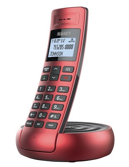 TELEF.CORDLESS DISPLAY ROSSO SAIET 13500781 ECOFRIENDLY