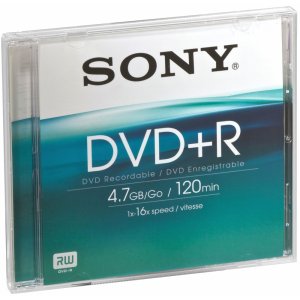DVD+R 120MIN 4.7GB SONY