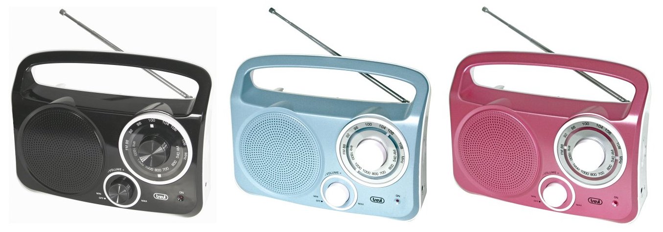 RADIO PORTATILE, DOPPIA ALIMENTAZIONE RETE/BATTERIE